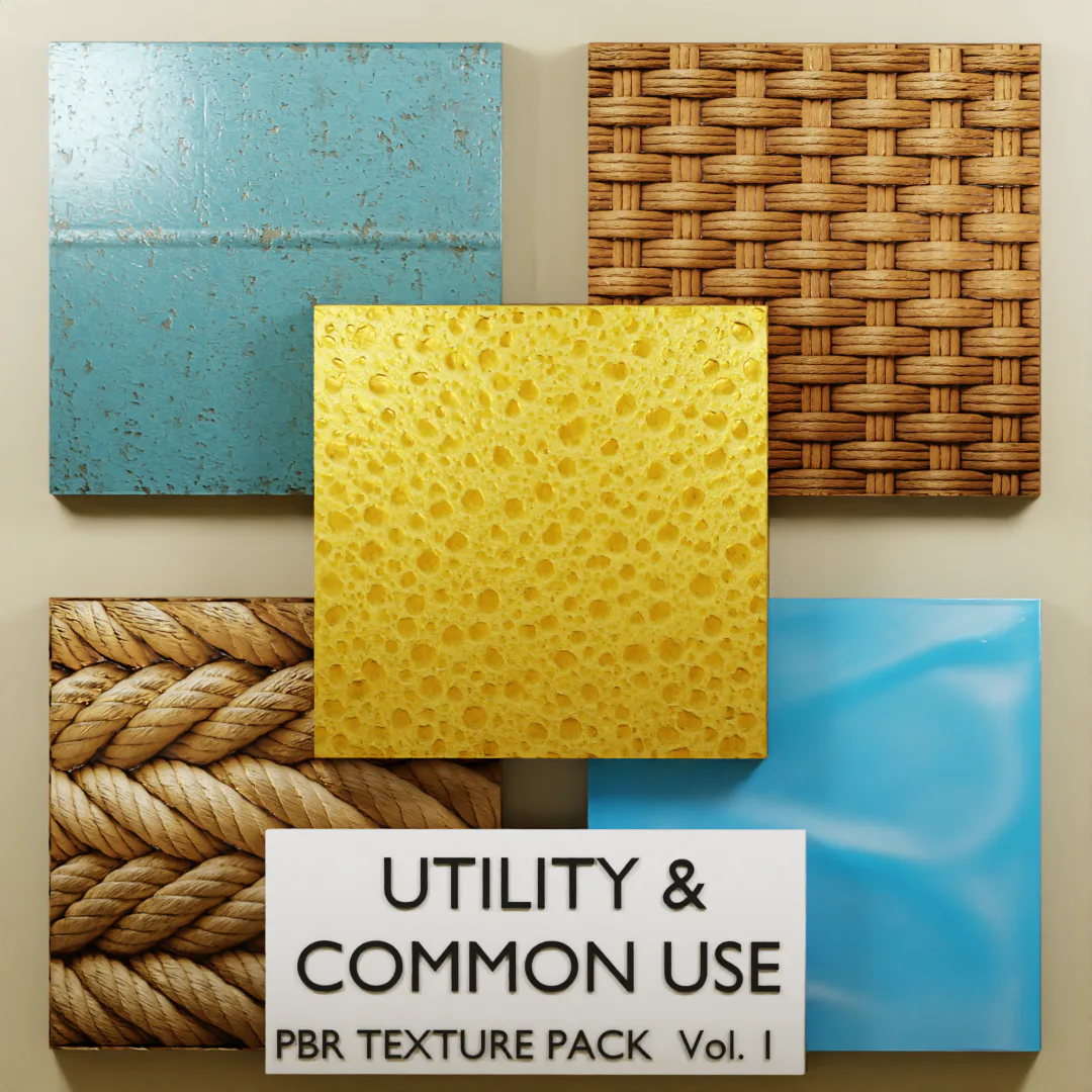 Utility And Common Use PBR Texture Pack product preview